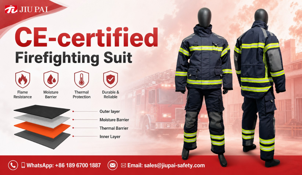 CE and EN 469 certified firefighting suits