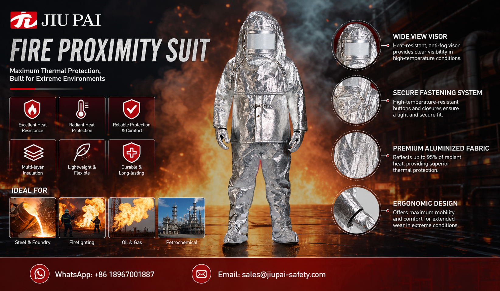 Certified fire proximity suit