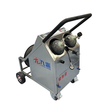 Portable 2-Cylinder Long Tube Mask Storage Firefighting SCBA Trolley Cart