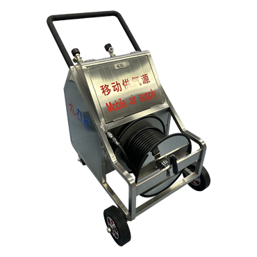 Portable 2-Cylinder Long Tube Mask Storage Firefighting SCBA Trolley Cart