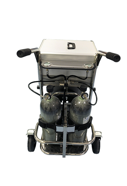 Firefighting Trolley Mounted Air Breathing Apparatus(SCBA) Cart Mine Rescue Equipment 6.8L